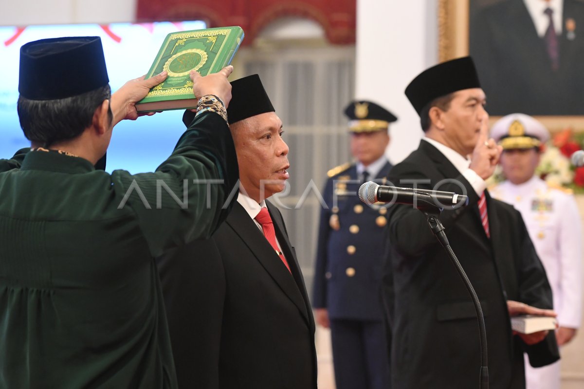 Pelantikan Kepala Bakamla dan Kepala Badan Karantina