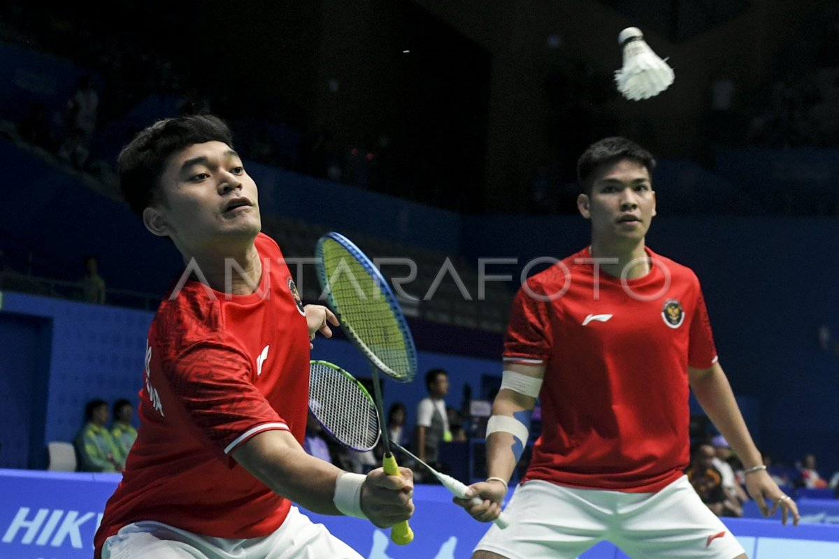 Leo Daniel Lolos Ke 16 Besar Bulu Tangkis Asian Games 2022 ANTARA Foto