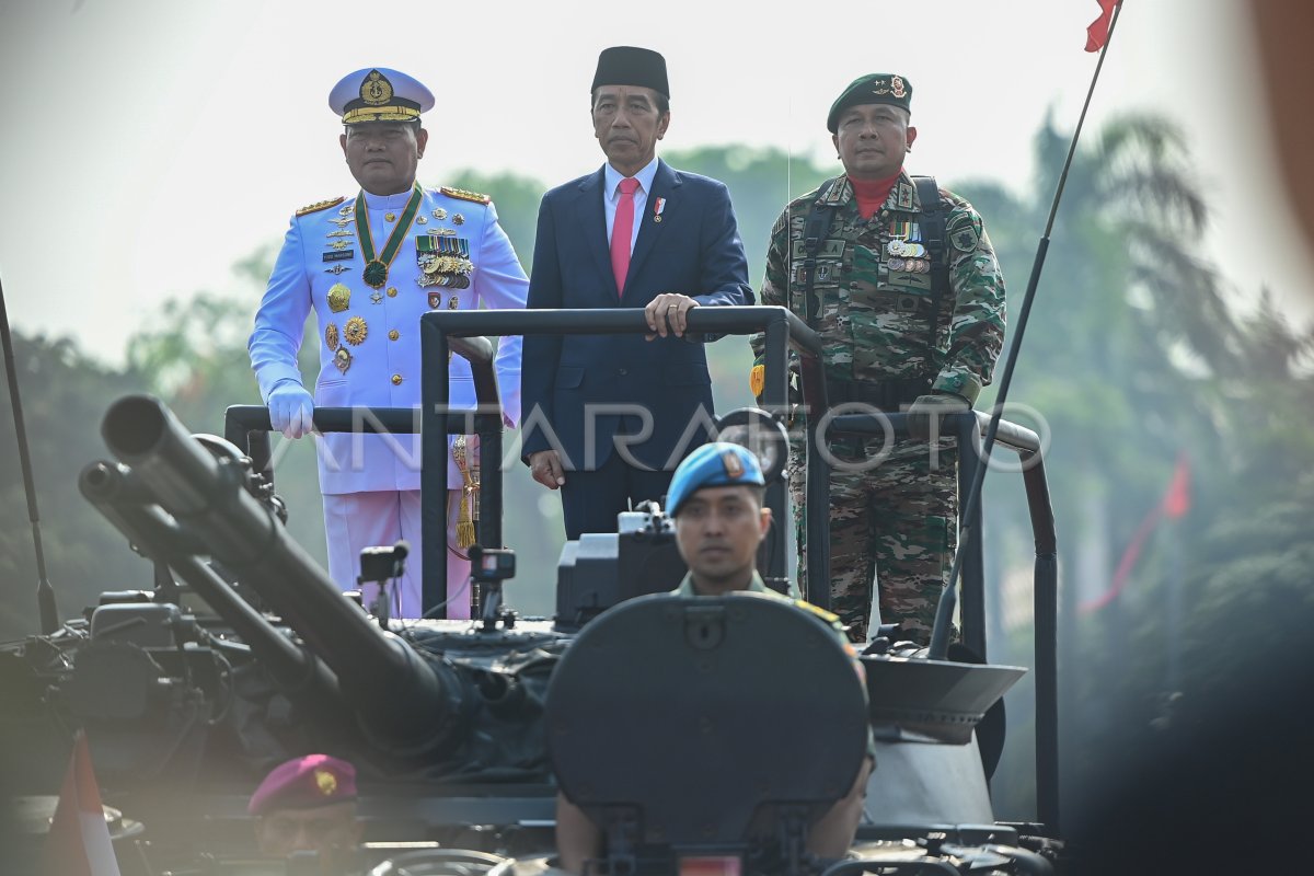 Upacara Hut Ke 78 Tni Antara Foto