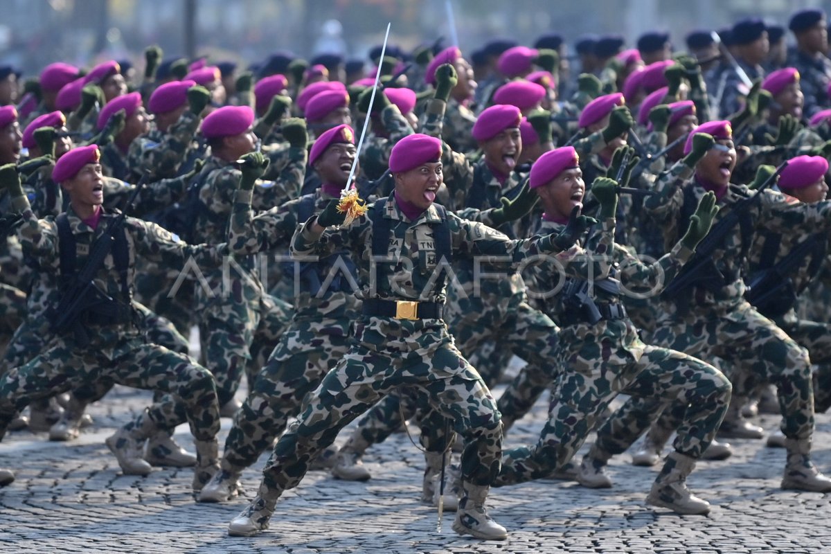 Upacara Peringatan Hut Ke 78 Tni Antara Foto