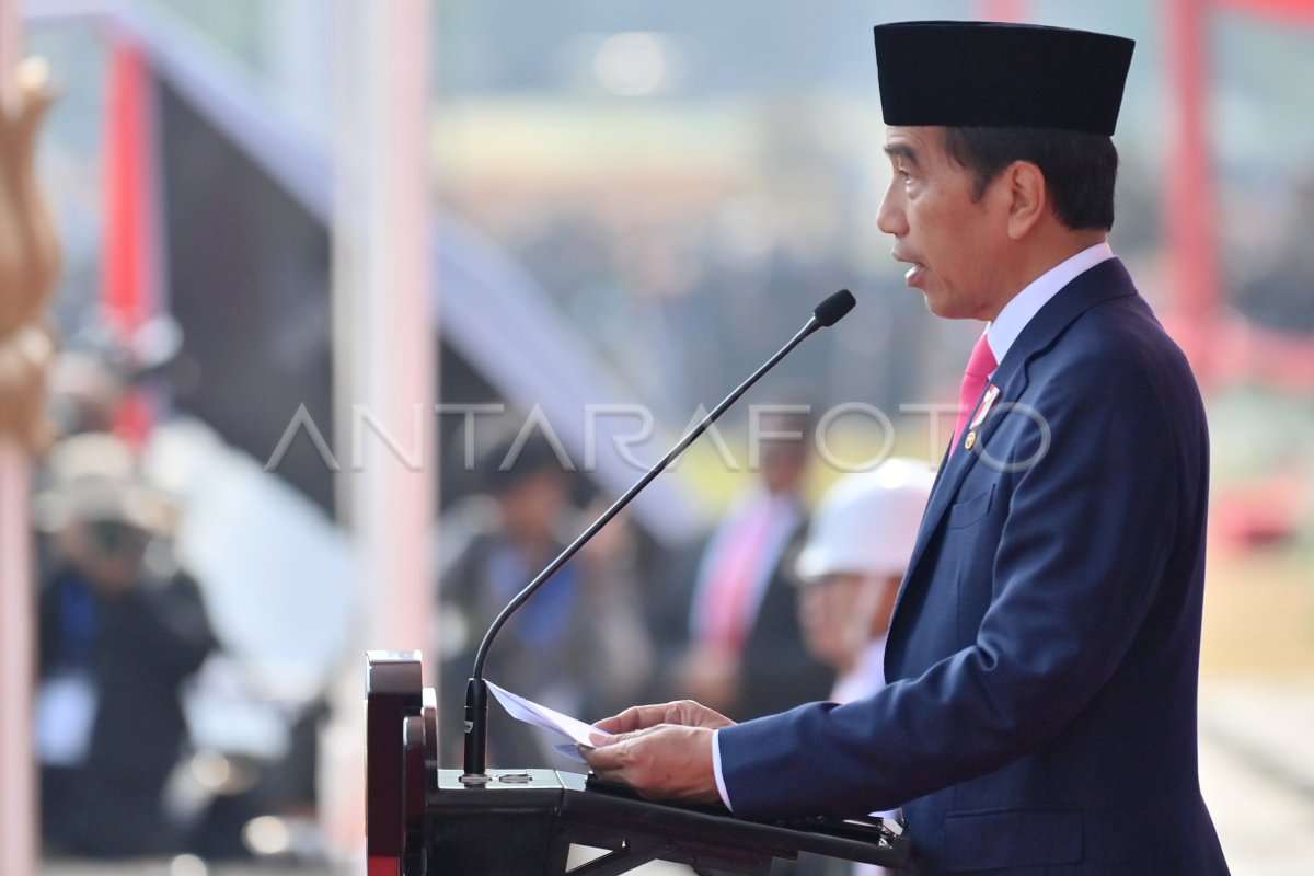 Upacara Peringatan Hut Ke 78 Tni Antara Foto