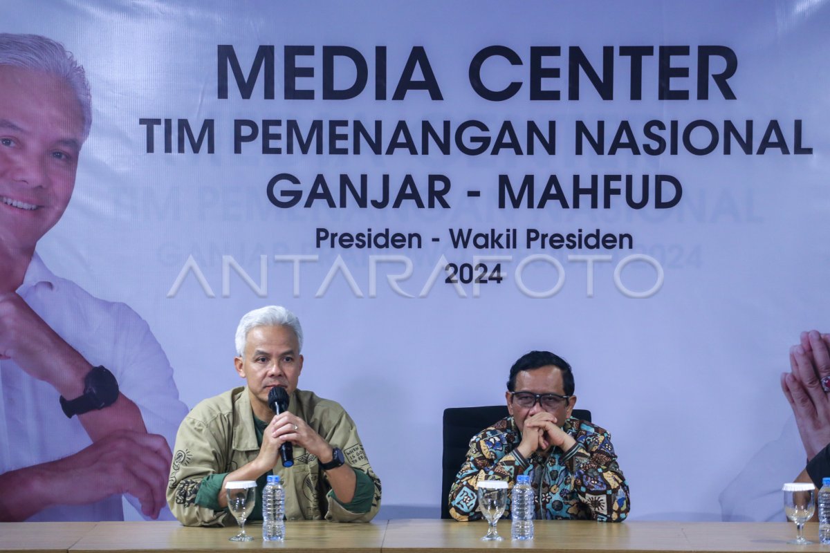 Ganjar Mahfud Kunjungi Media Center Tpn Gp Antara Foto 5268