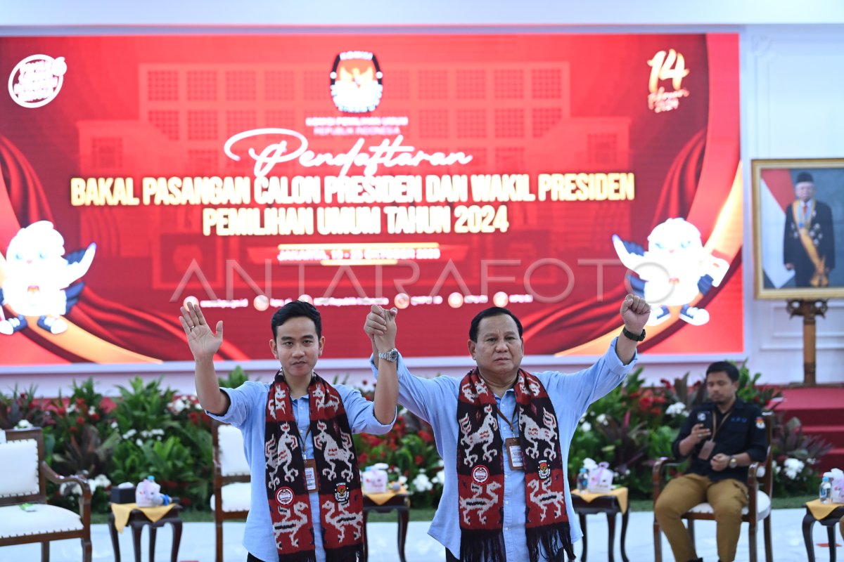 Prabowo Dan Gibran Mendaftar Ke Kpu Antara Foto