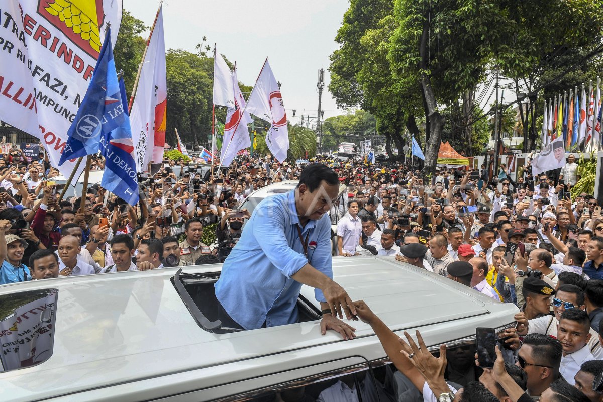 Prabowo-Gibran Usai Daftar Pilpres Di KPU | ANTARA Foto