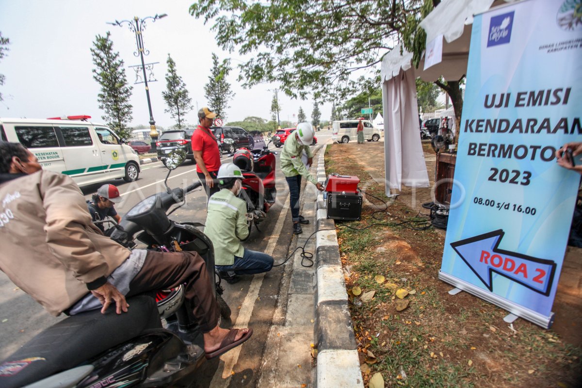 Uji Emisi Kendaraan Gratis Di Bogor Antara Foto