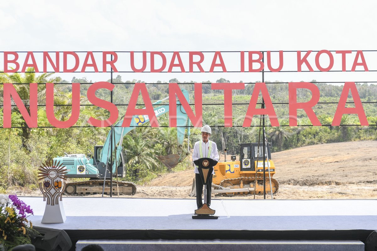 Ground Breaking Bandara IKN | ANTARA Foto