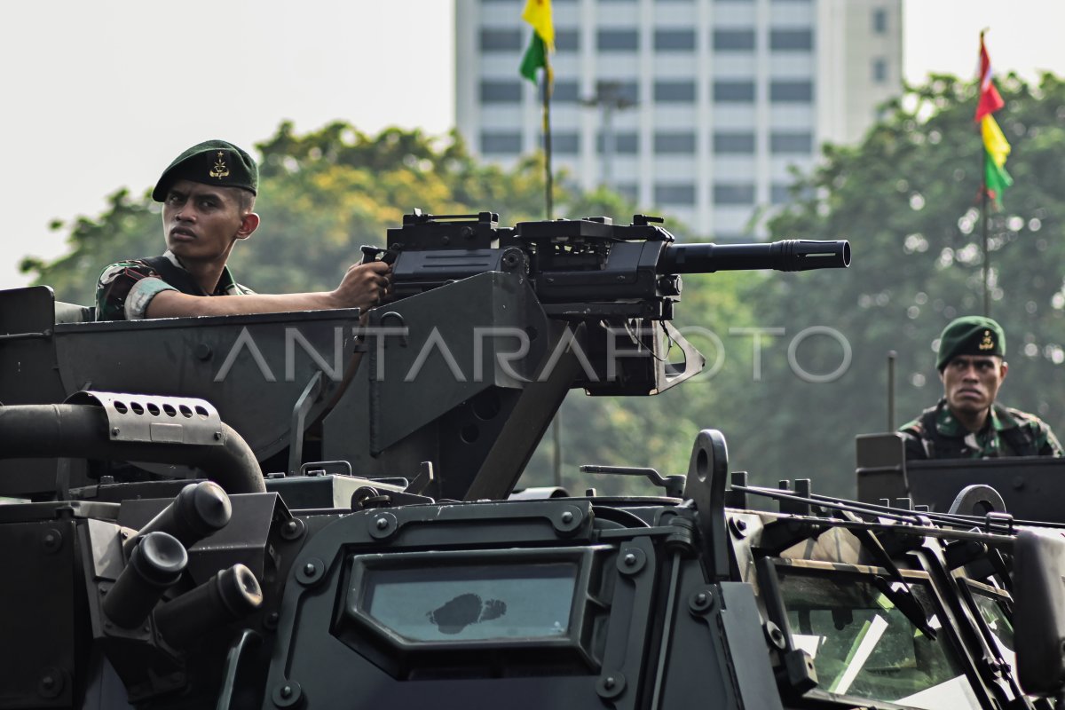 TNI AD Gelar Apel Pangamanan Pemilu 2024 Di Jakarta | ANTARA Foto