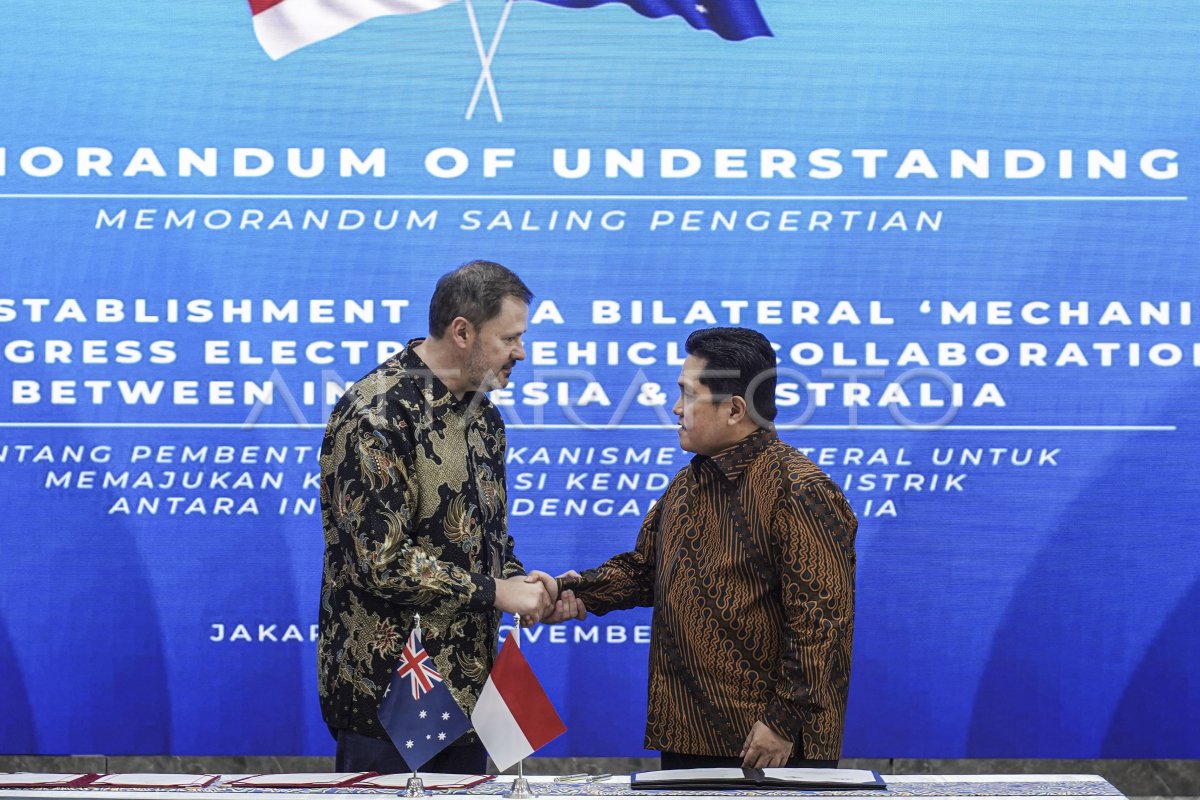 Kerja Sama Indonesia-Australia Majukan Industri Kendaraan Listrik ...