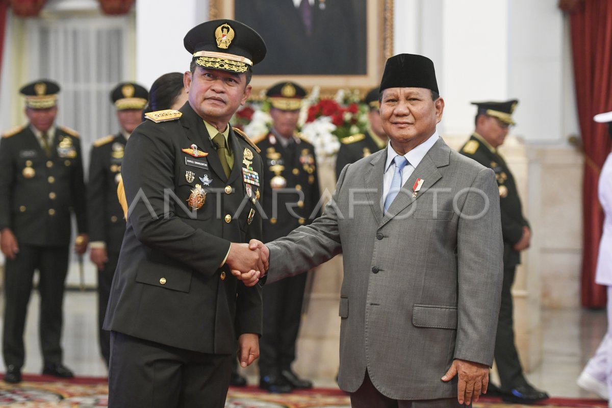 Pelantikan KSAD Jenderal TNI Maruli Simanjuntak | ANTARA Foto