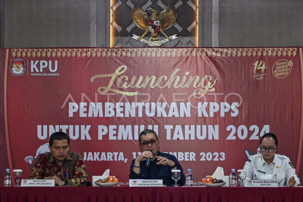 Peluncuran Pembentukan KPPS Pemilu 2024 | ANTARA Foto