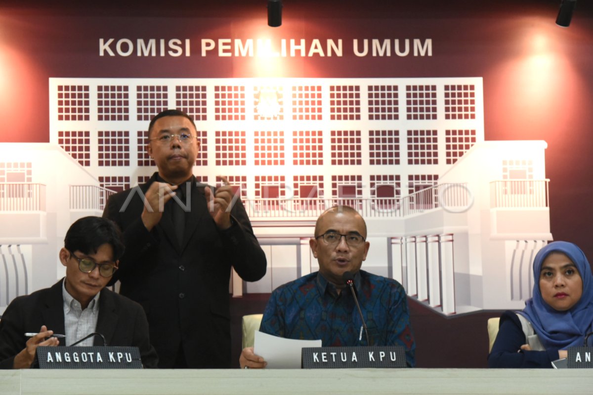 Konpres Jelang Debat Perdana Cawapres Pemilu 2024 | ANTARA Foto