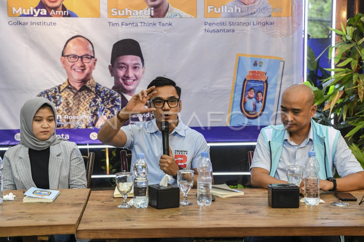 TKN Fanta Prabowo-Gibran Luncurkan Buku Politik Gemoy | ANTARA Foto