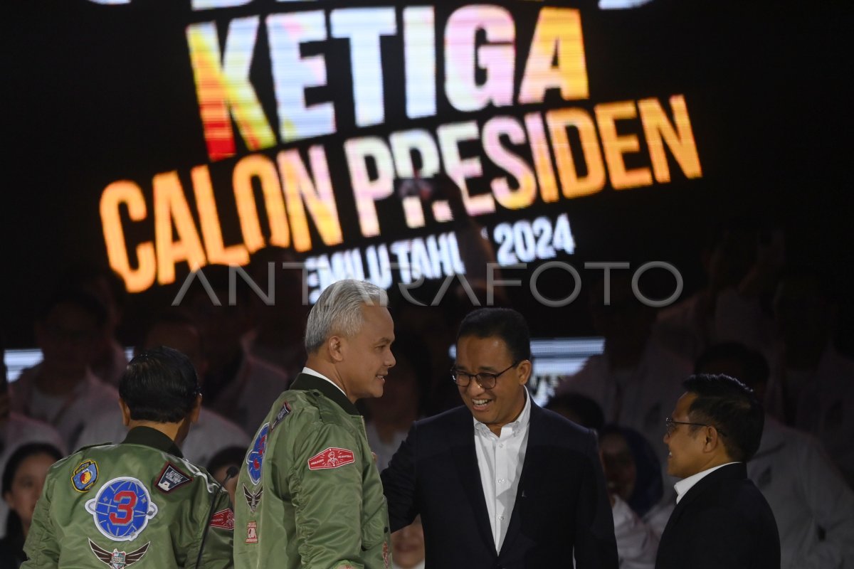 Debat Ketiga Pilpres 2024 Antara Foto