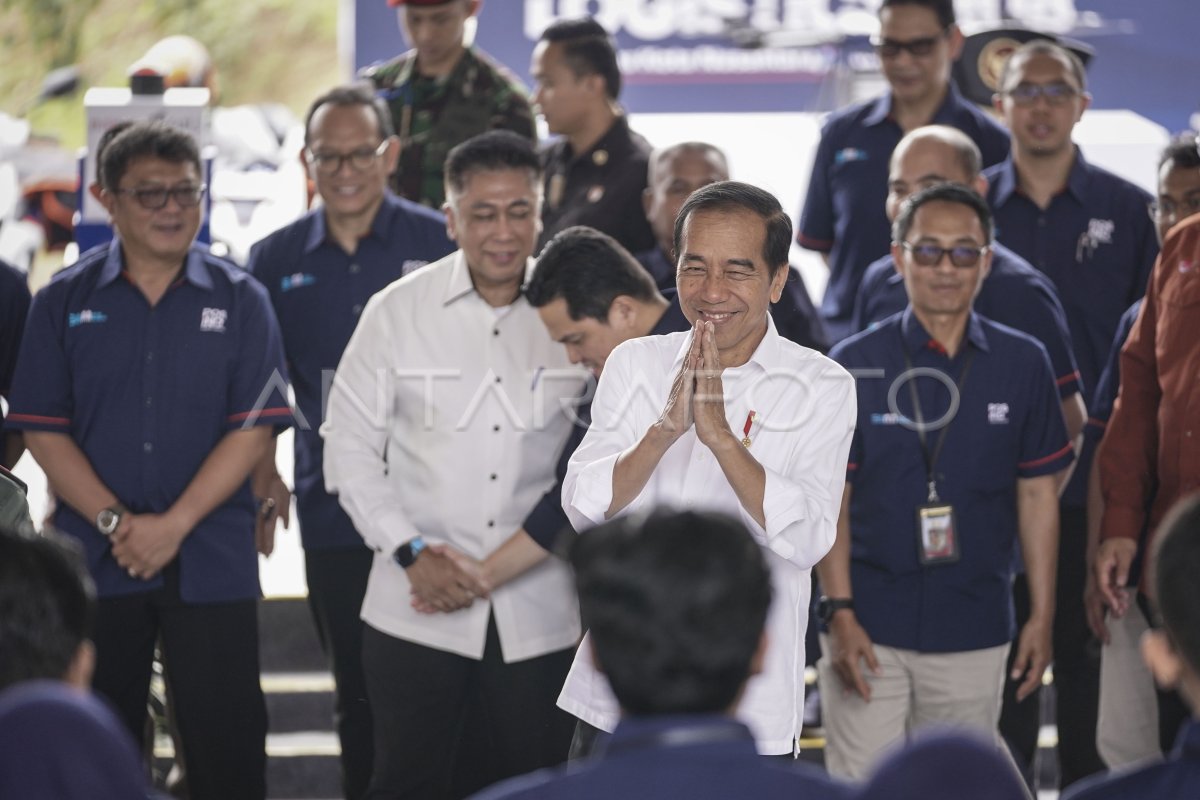 Presiden Luncurkan Nusantara Logistics Hub Pos Indonesia | ANTARA Foto