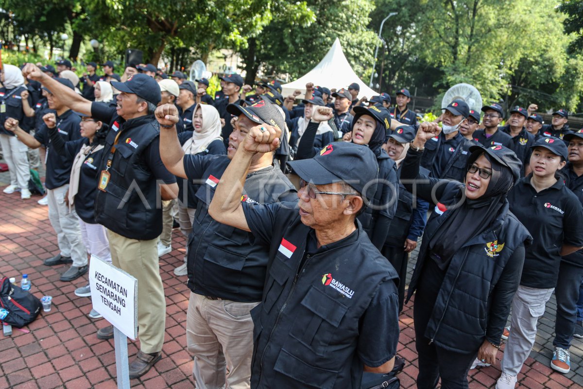 Apel Siaga Pengawasan Pemilu 2024 Di Semarang Antara Foto