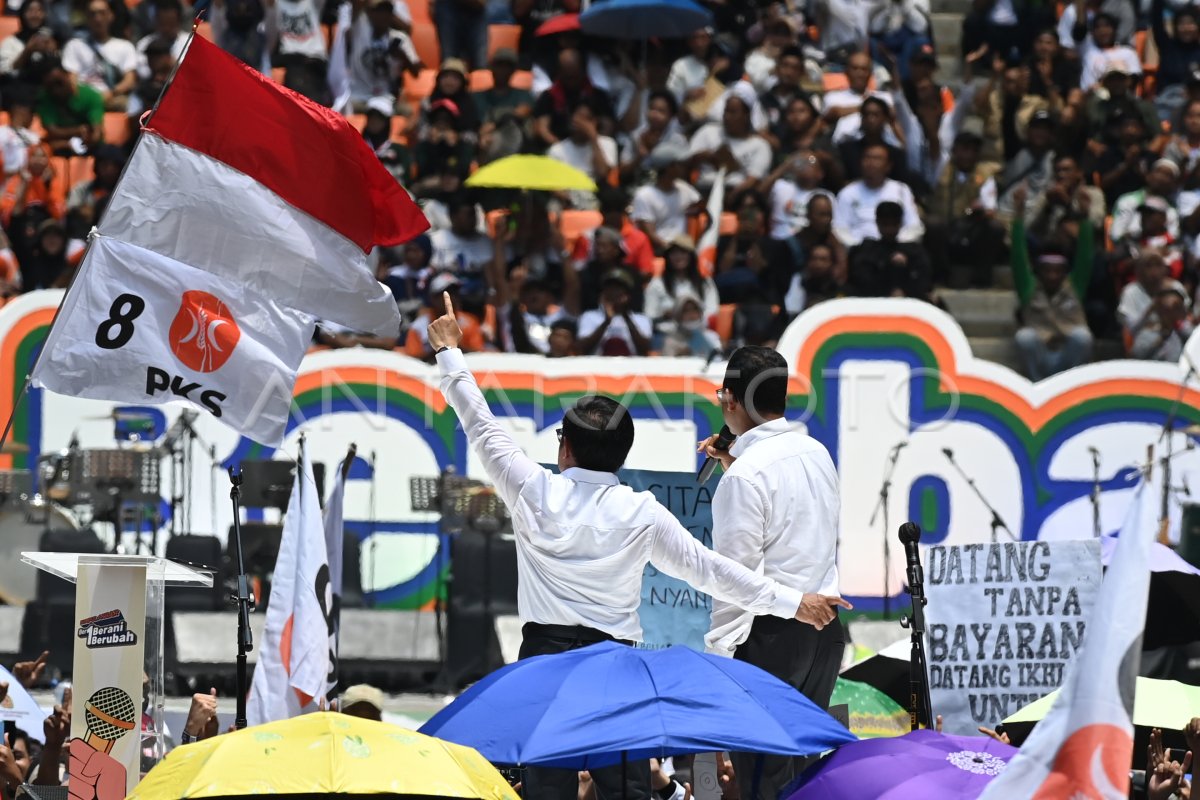 Kampanye Akbar Anies-Muhaimin Di JIS | ANTARA Foto