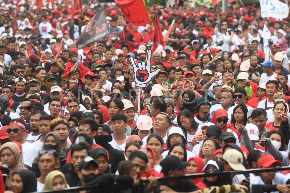 Kampanye Akbar Ganjar Mahfud Di Semarang Antara Foto