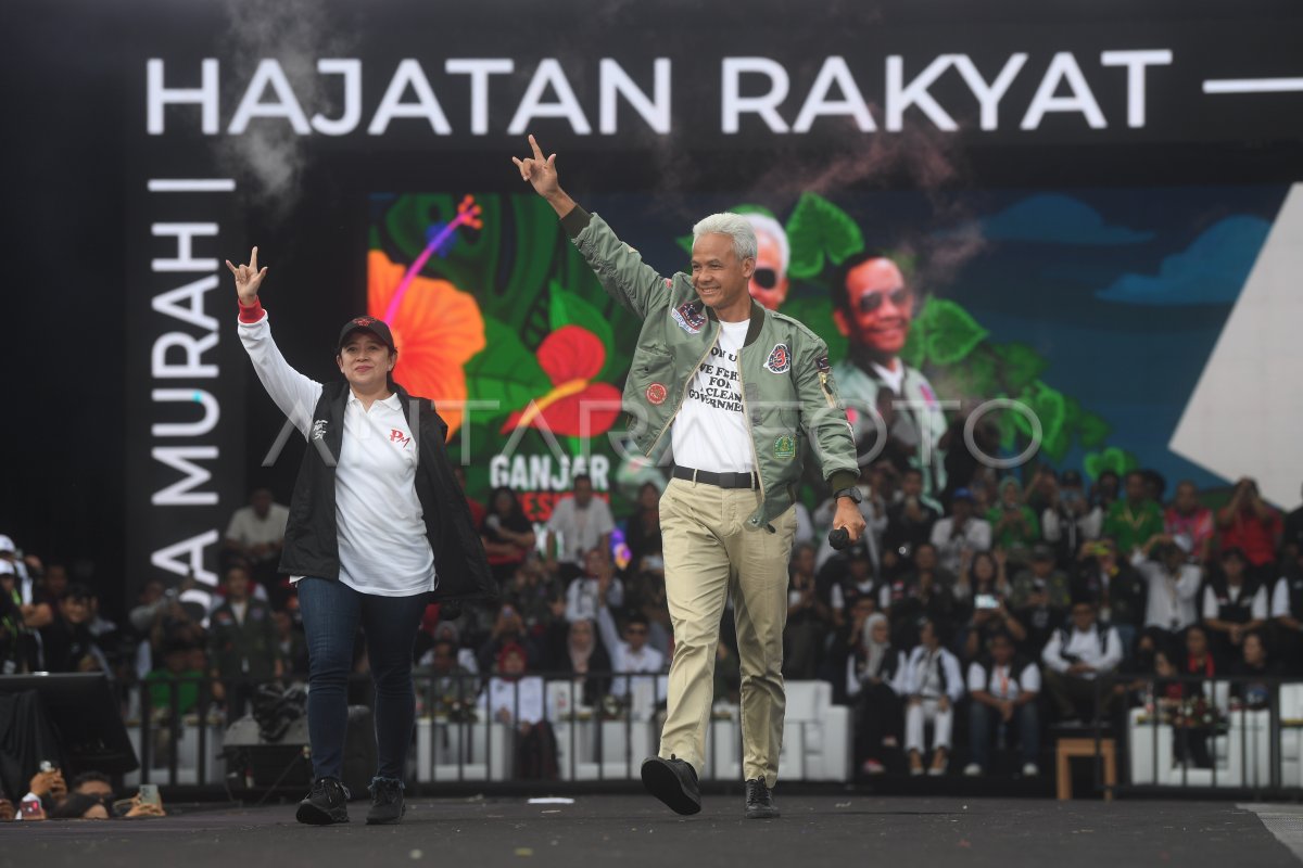 Kampanye Akbar Ganjar-Mahfud Di Semarang | ANTARA Foto