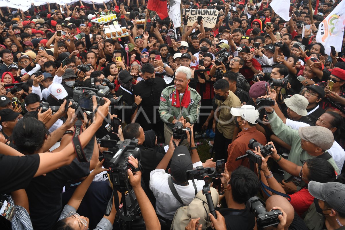 Kampanye Akbar Ganjar-Mahfud Di Semarang | ANTARA Foto