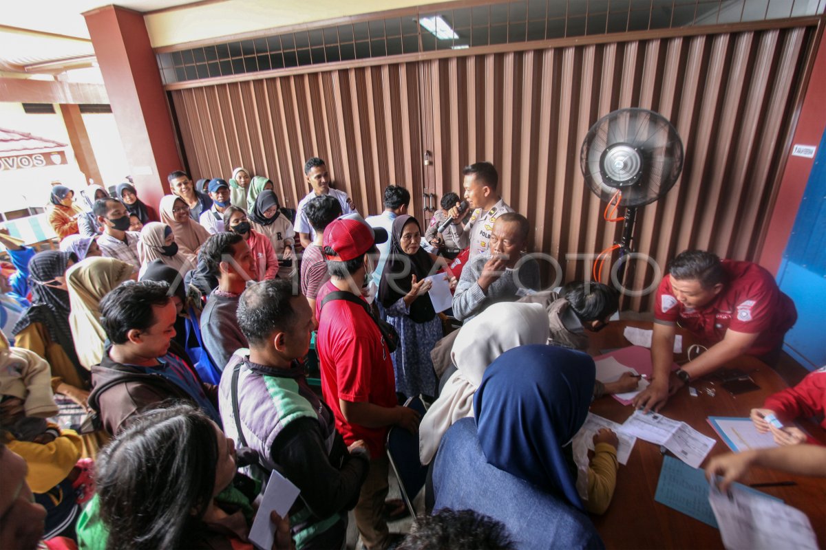Pendaftaran mudik gratis di Kabupaten Bogor ANTARA Foto Pendaftaran mudik gratis di Kabupaten Bogor ANTARA Foto