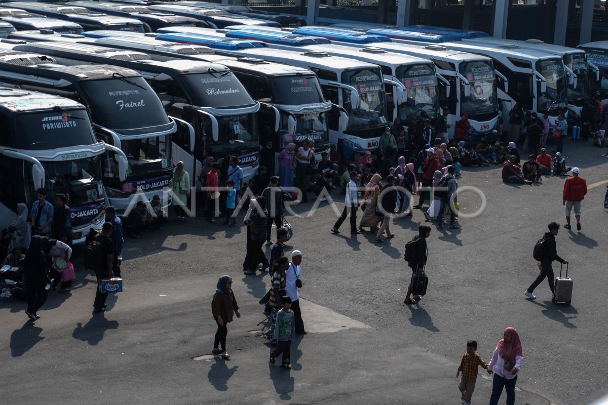 Pemudik Balik Gratis Kemenhub | ANTARA Foto