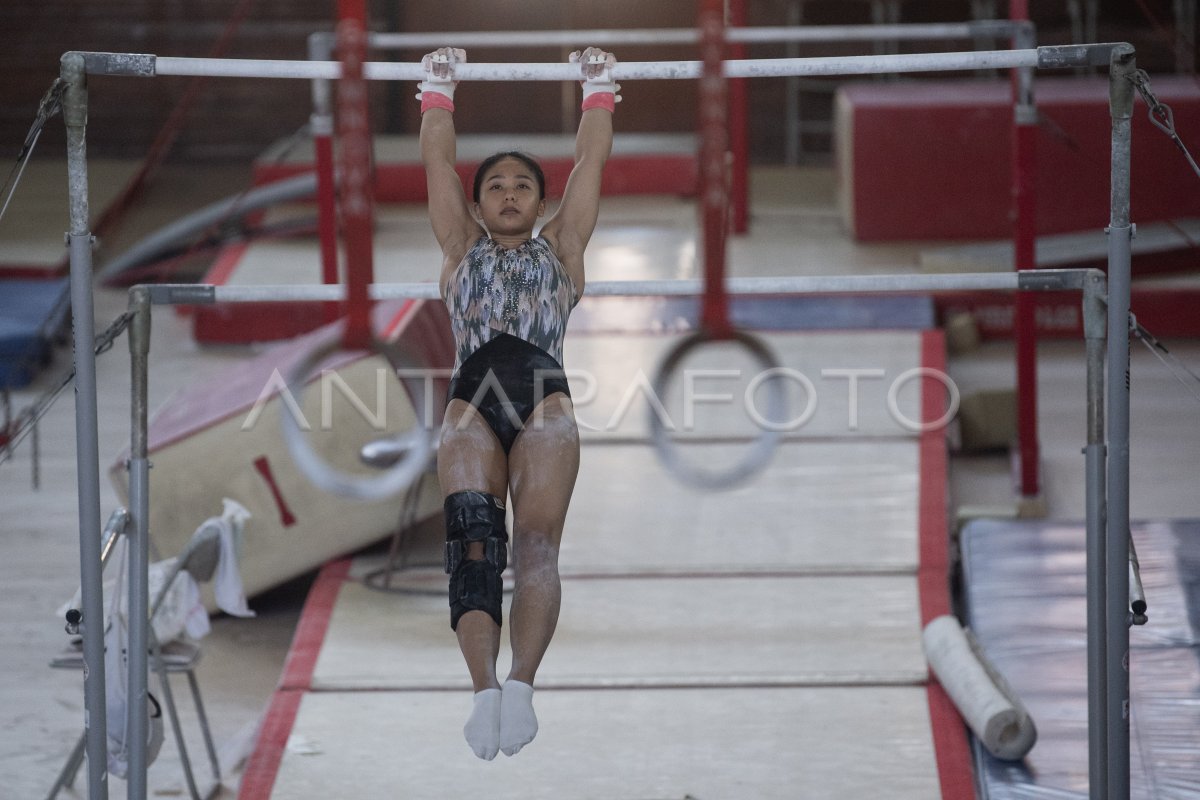 Pelatnas senam jelang Olimpiade Paris 2024 | ANTARA Foto