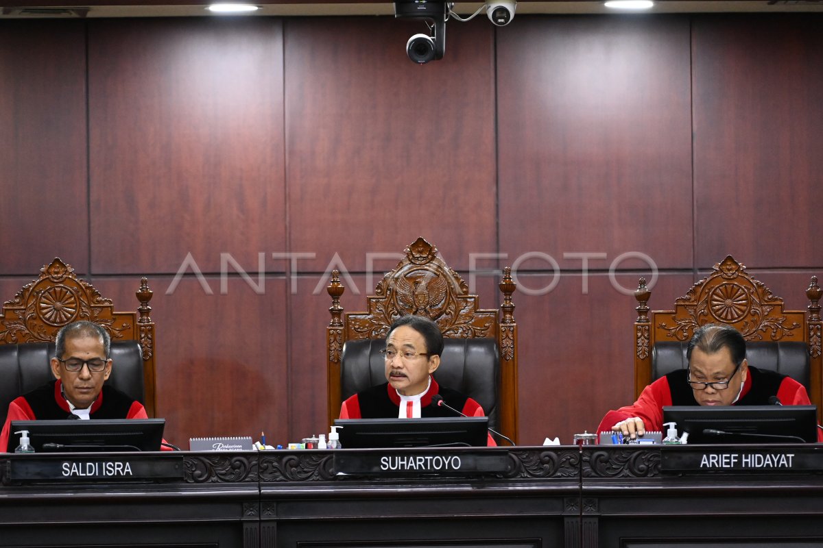 Sidang Putusan Sengketa Pilpres 2024 ANTARA Foto