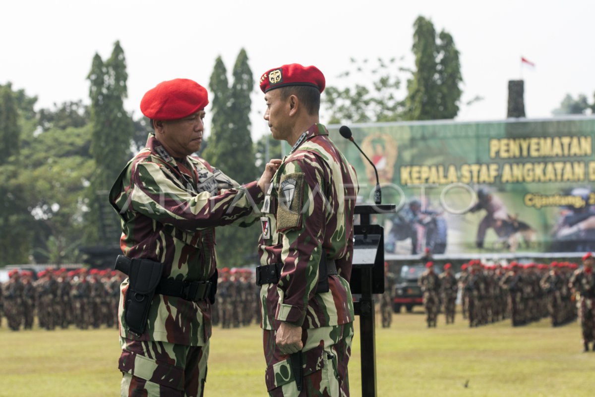 PENYEMATAN BREVET KOMANDO | ANTARA Foto