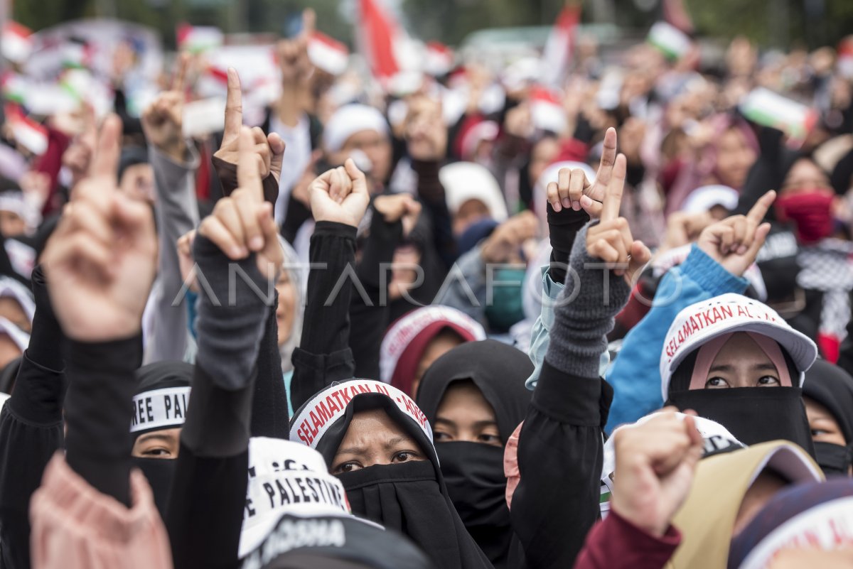 Aksi Solidaritas Untuk Palestina Antara Foto