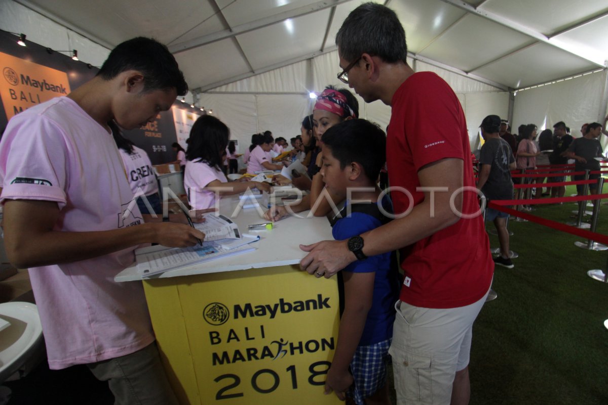 PENDAFTARAN MAYBANK BALI MARATHON | ANTARA Foto