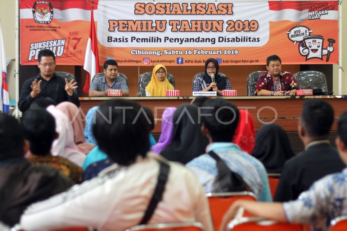 Sosialisasi Pemilu Bagi Penyandang Disabilitas Antara Foto 7508