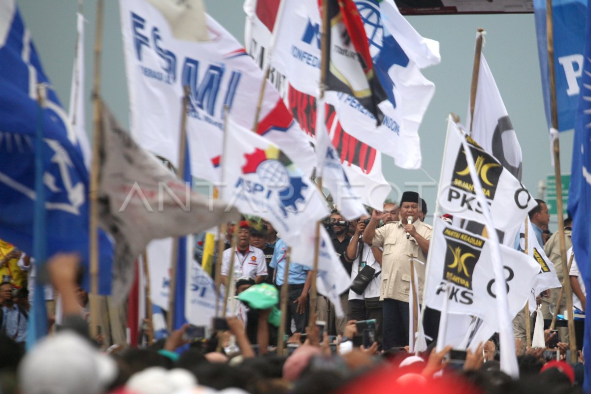 Prabowo Sapa Pendukungnya Di Bogor Antara Foto