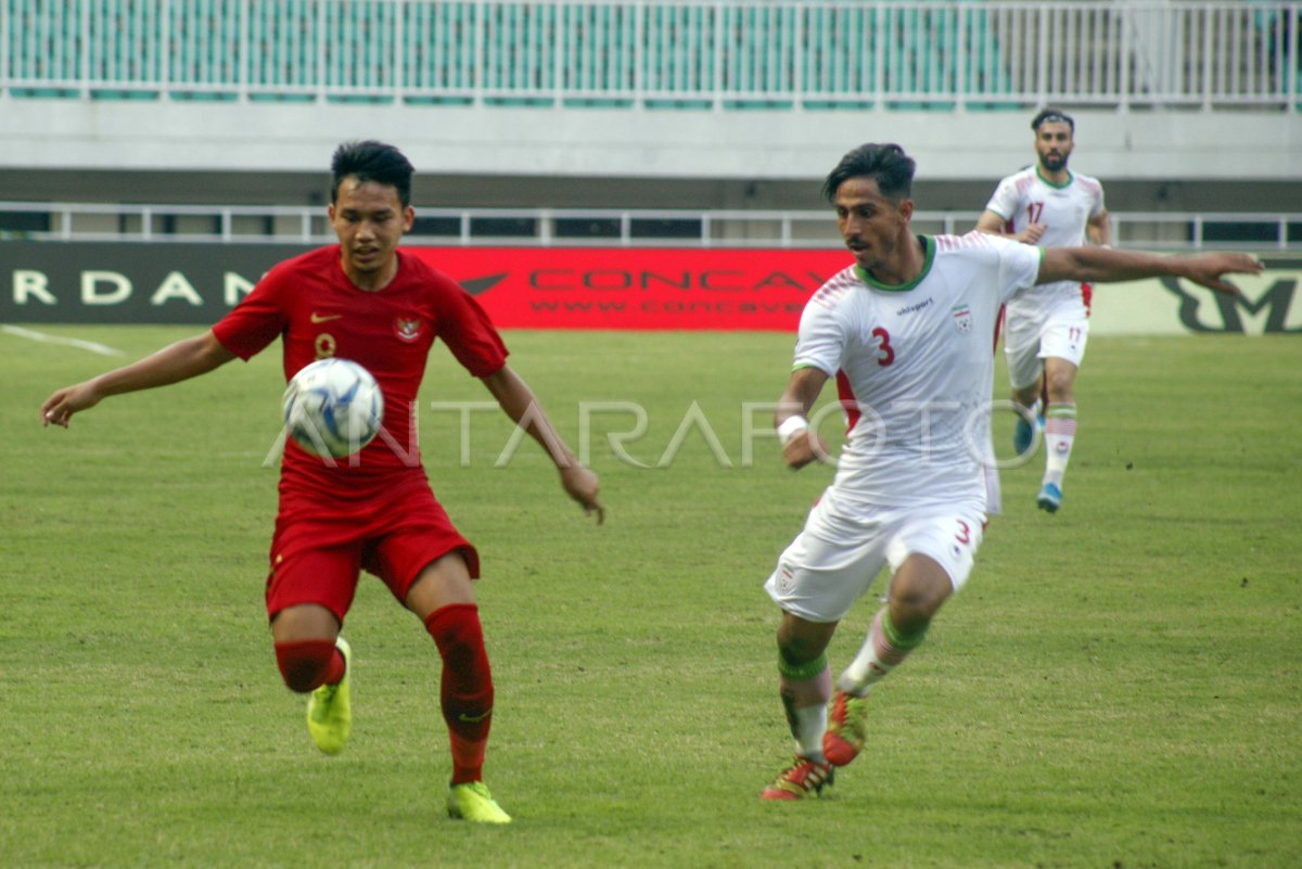 LAGA PERSAHABATAN TIMNAS U-23 INDONESIA VS IRAN | ANTARA Foto