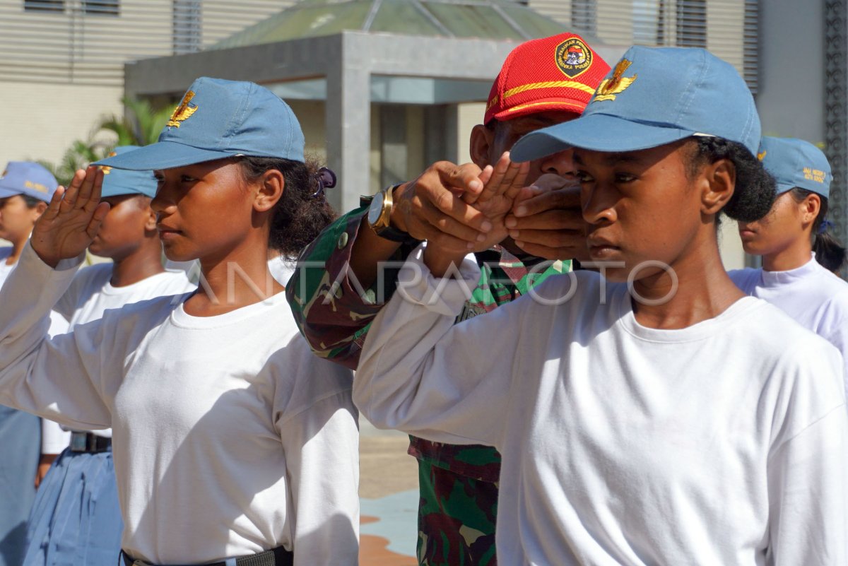 Latihan Paskibra Papua Barat Daya