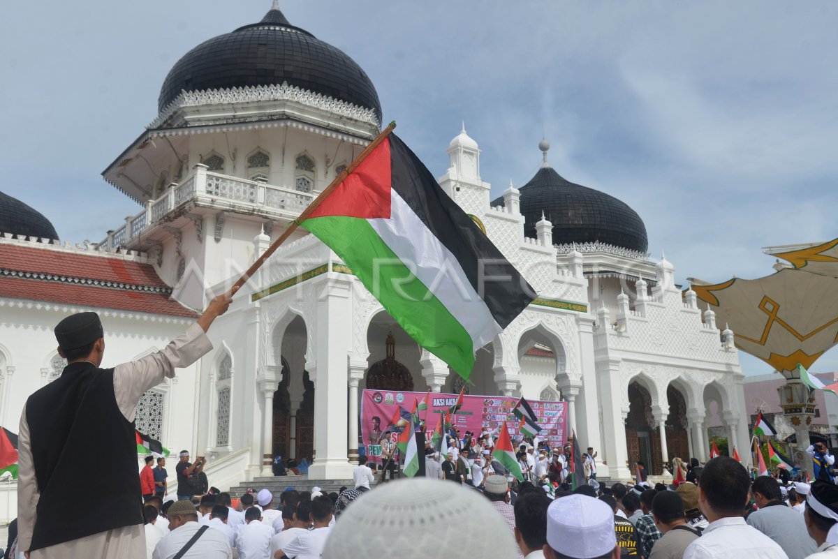 Aksi Solidaritas Untuk Kebebasan Palestina | ANTARA Foto