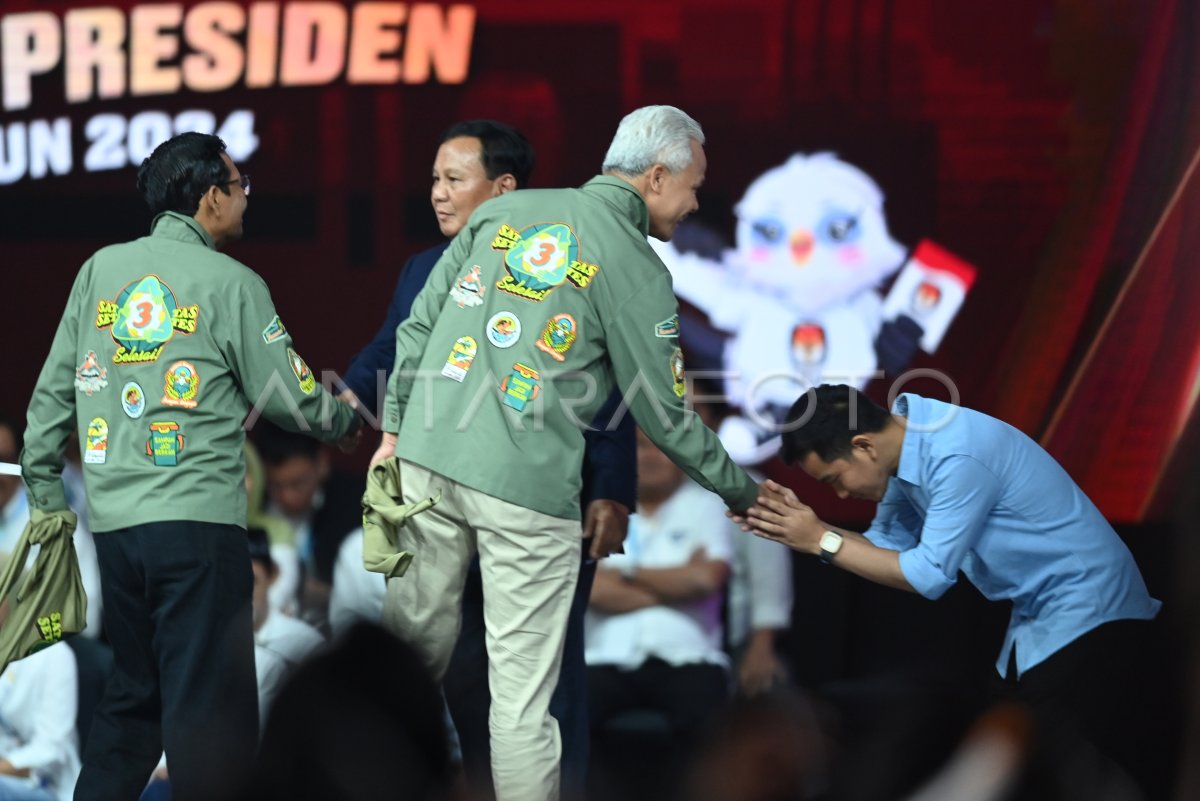 Debat Keempat Pilpres 2024 | ANTARA Foto