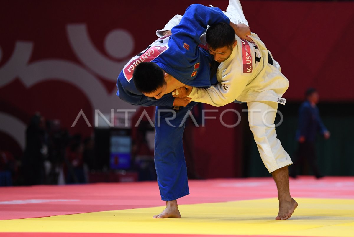 JUDO - MONGOLIA -VS- TAJIKISTAN | ANTARA Foto