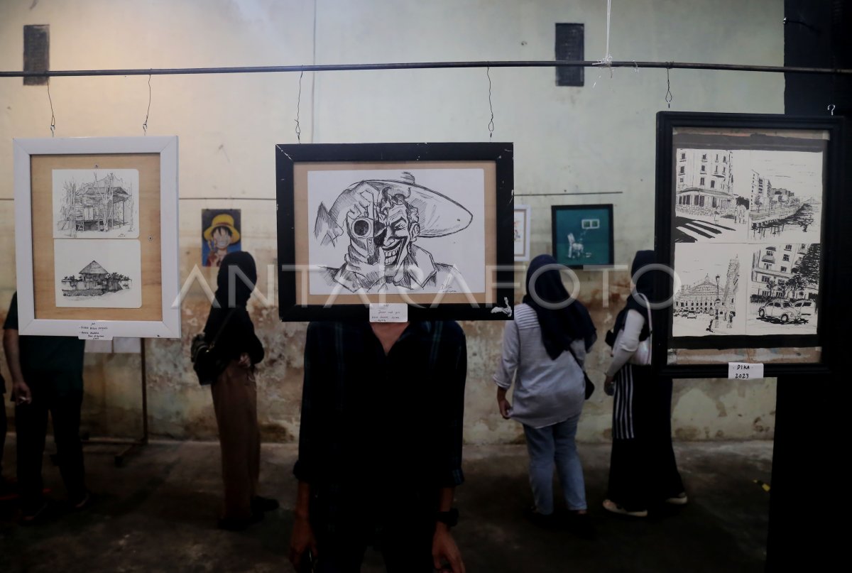 Pameran Drawing bertema sana sini menggambar