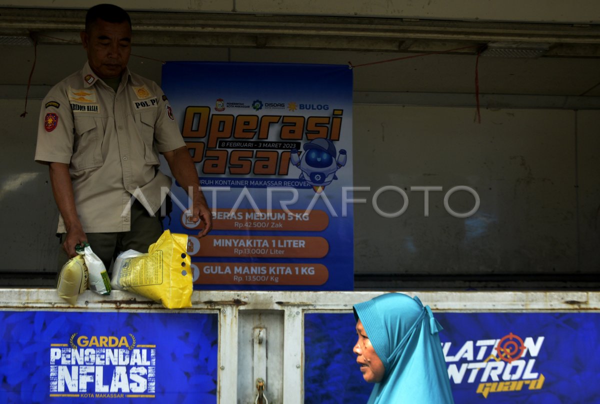 Operasi Pasar Murah Di Makassar Antara Foto 