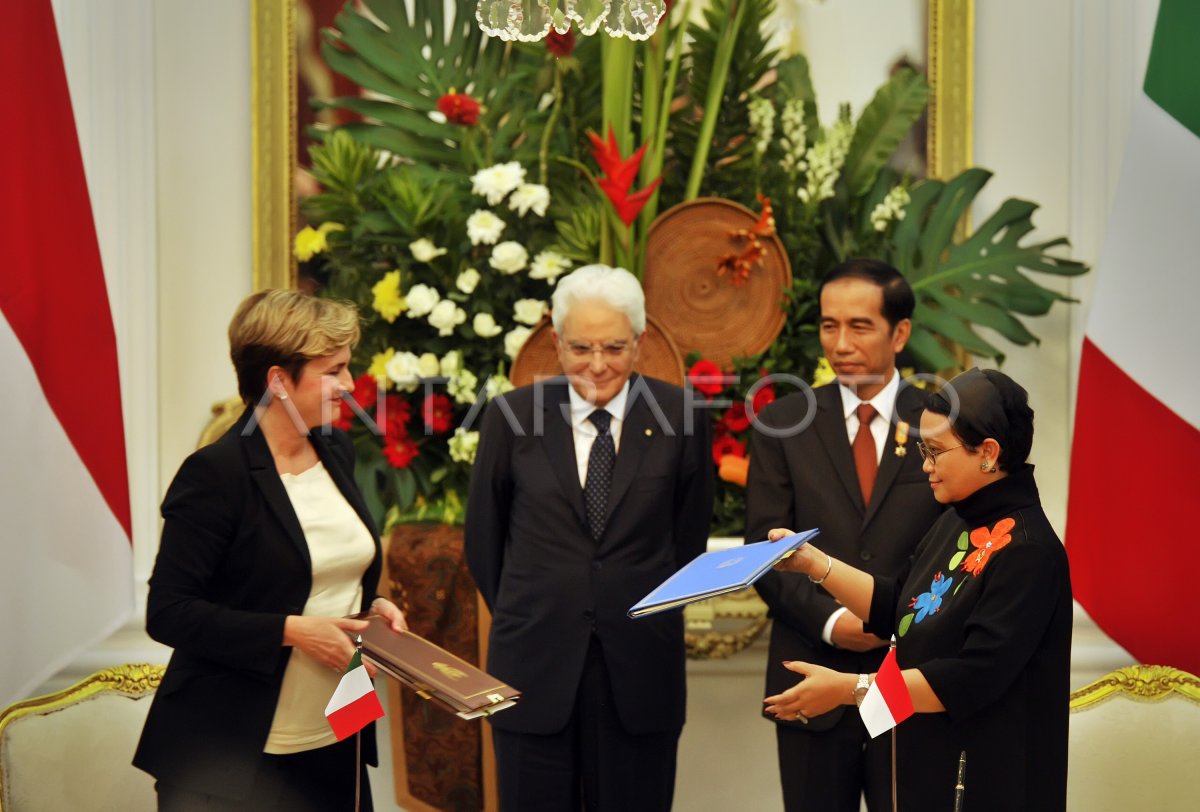 KERJASAMA INVESTASI INDONESIA ITALIA ANTARA Foto