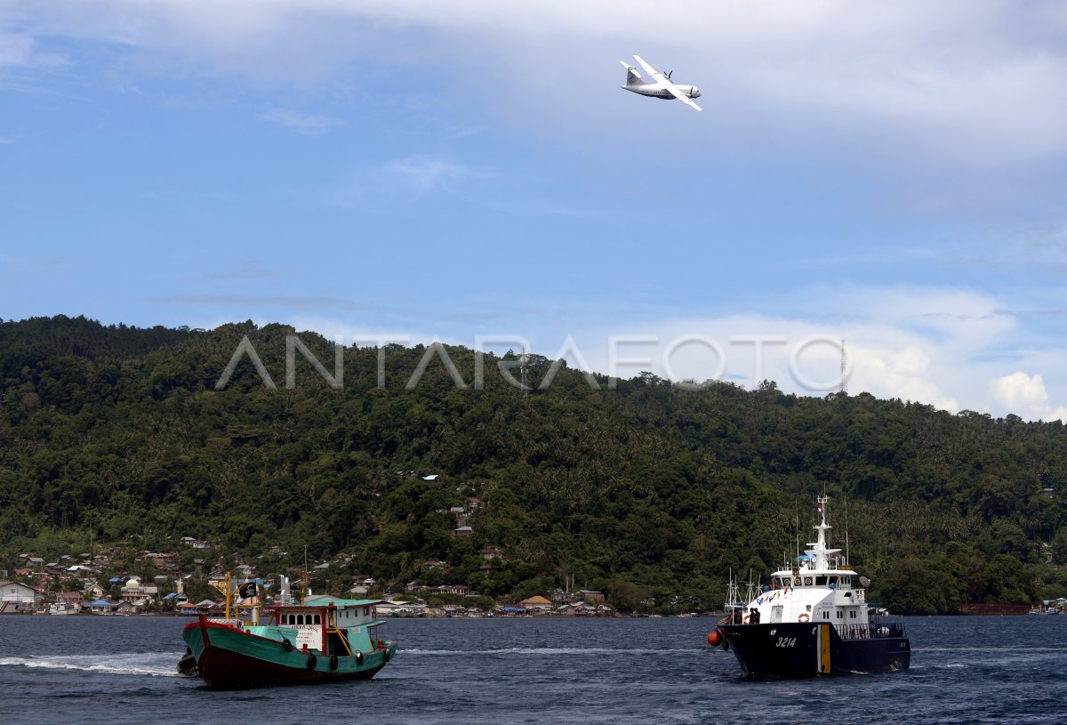 SIMULASI PENANGKAPAN KAPAL IKAN ASING DI PERAIRAN LEMBEH | ANTARA Foto