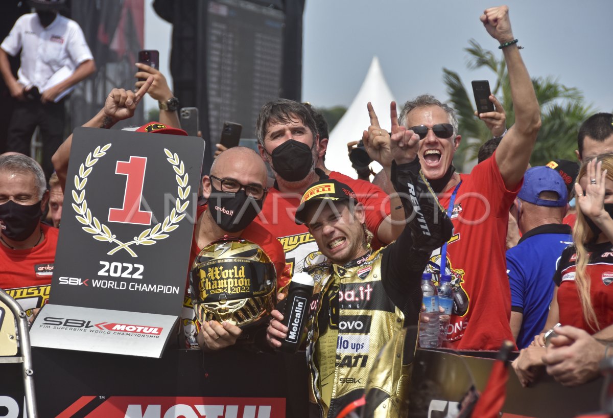 Alvaro Bautista Juara Dunia Wsbk Mandalika Antara Foto