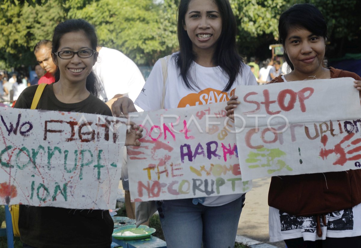 KAMPANYE PEREMPUAN ANTI KORUPSI | ANTARA Foto