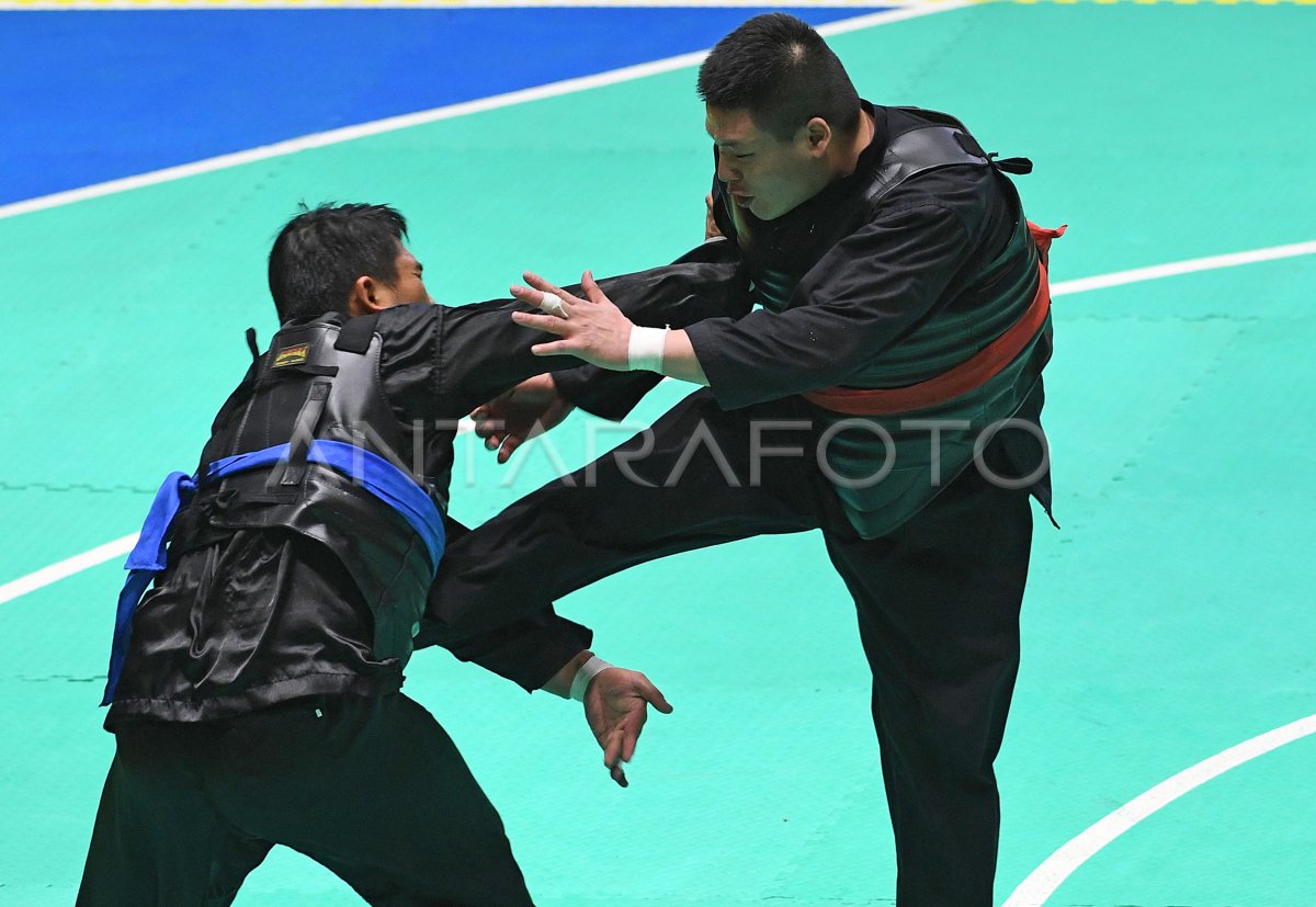 FINAL PENCAK SILAT KELAS J PUTRA MALAYSIA VS VIETNAM | ANTARA Foto