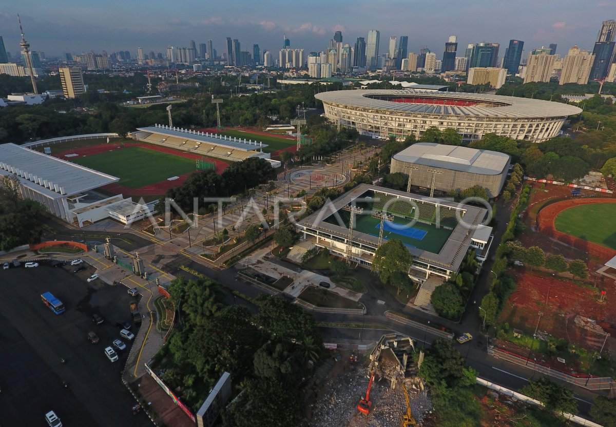 PENYELESAIAN VENUE ASIAN GAMES ANTARA Foto penyelesaian-venue-asian-games-antara-foto