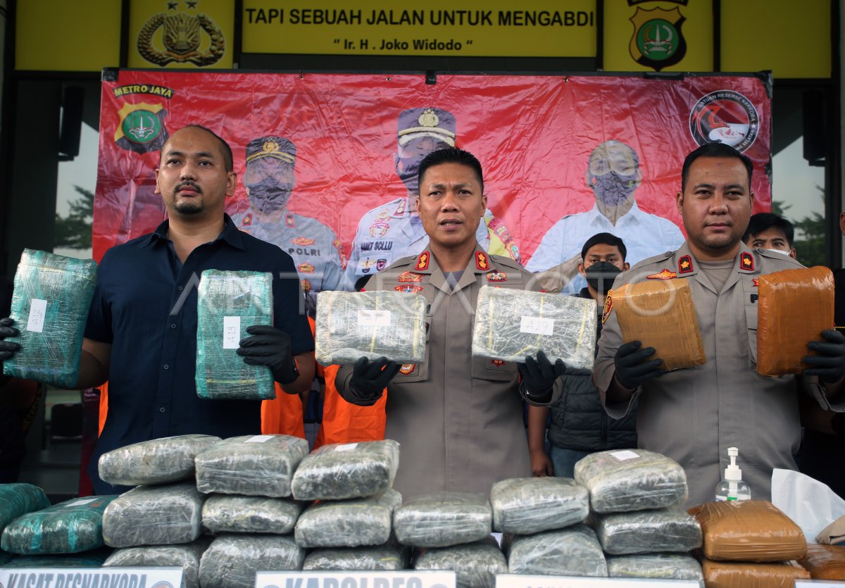 PENGUNGKAPAN PENYELUNDUPAN 39 KG GANJA KERING | ANTARA Foto