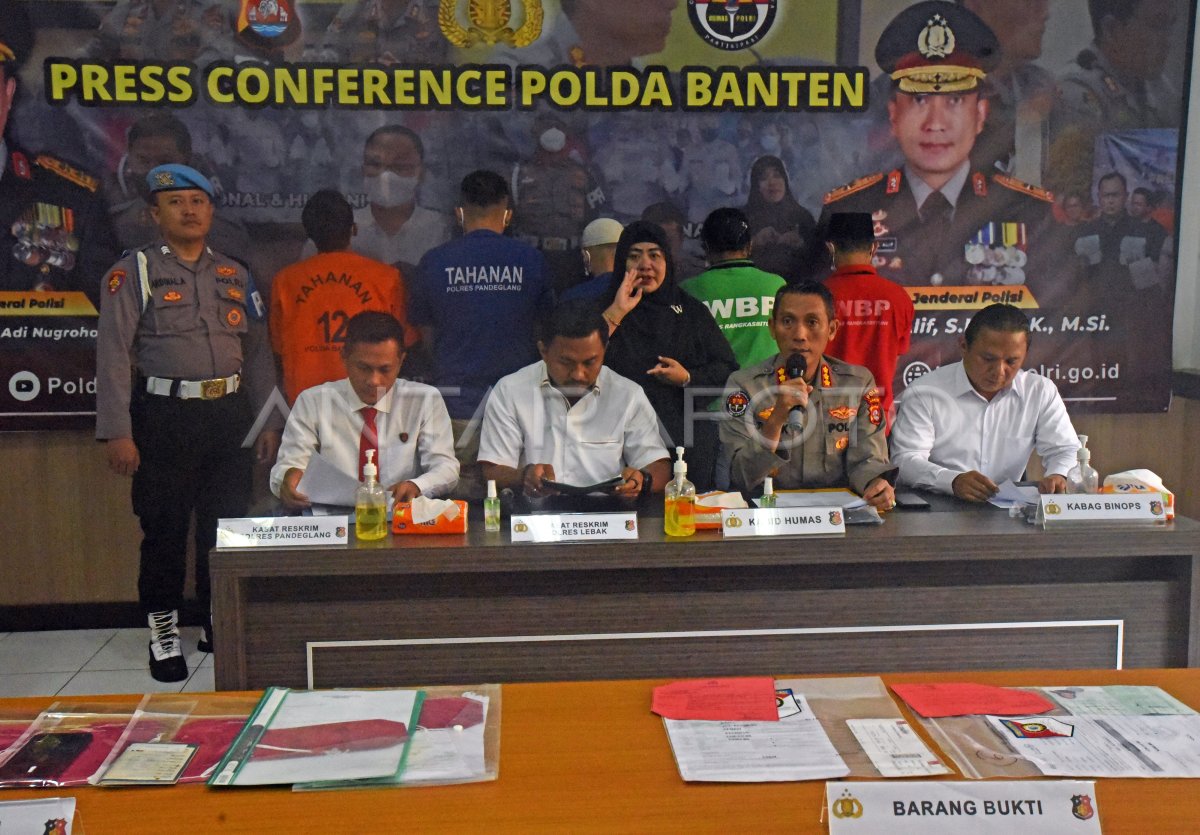 Rilis Kasus TPPO Di Banten | ANTARA Foto