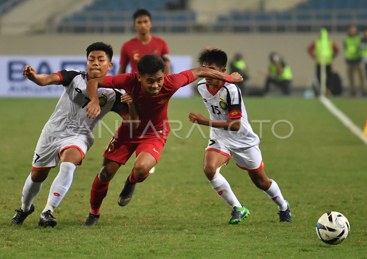 SEPAK BOLA INDONESIA VS BRUNEI | ANTARA Foto