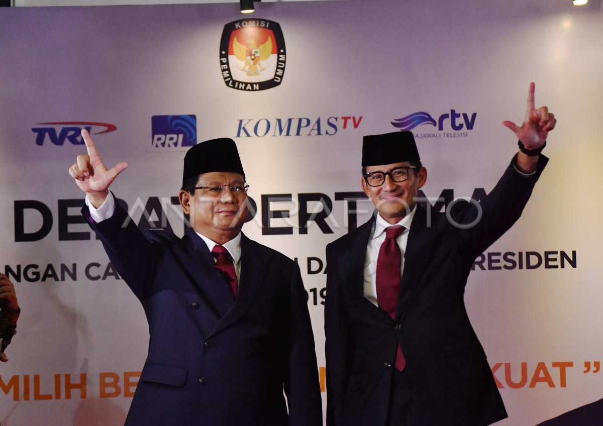 DEBAT PERTAMA PILPRES 2019 | ANTARA Foto