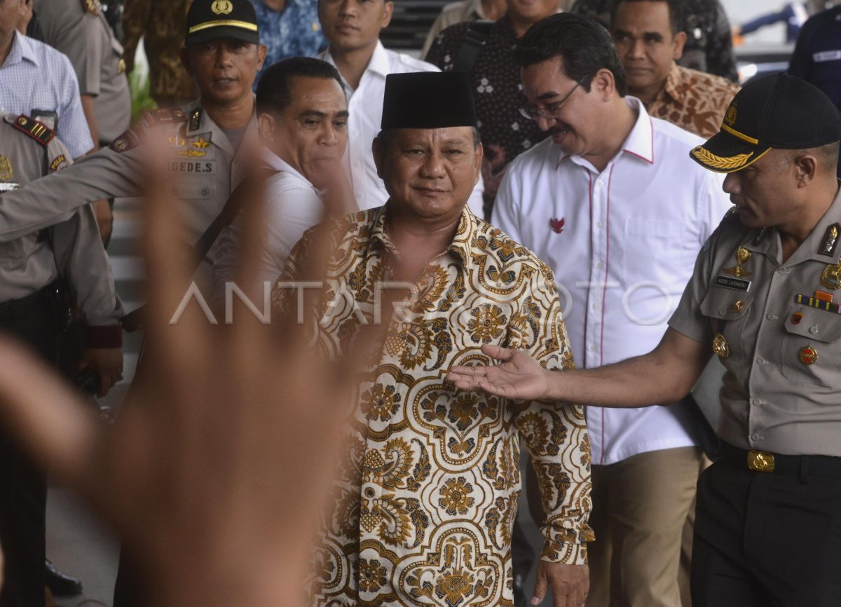 PRABOWO KE KPK | ANTARA Foto